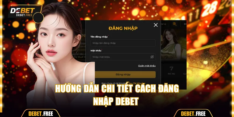 Hướng dẫn chi tiết cách đăng nhập Debet